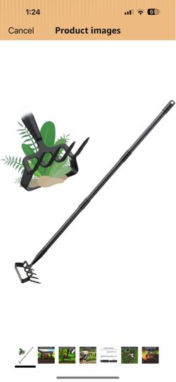 Oliynedy Stirrup Hoe Cultivator Garden Tool Heavy Duty,Scuffle Loop Action Hoe Weeding Gardening Hand Tools for Women Kids Men,Metal Weeder Scraper Ga