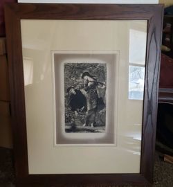 The Buguiling of Merlin 1877 Etching.