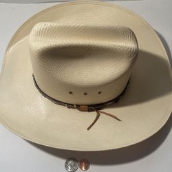 Cowboy Hat Larry Mahan Texas Milano Size 6 3/4