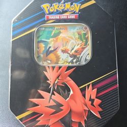 Galarian Zapdos Crown Zenith Pokemon TCG ; Tin FACTORY SEALED) 4 Packs 1 Promo