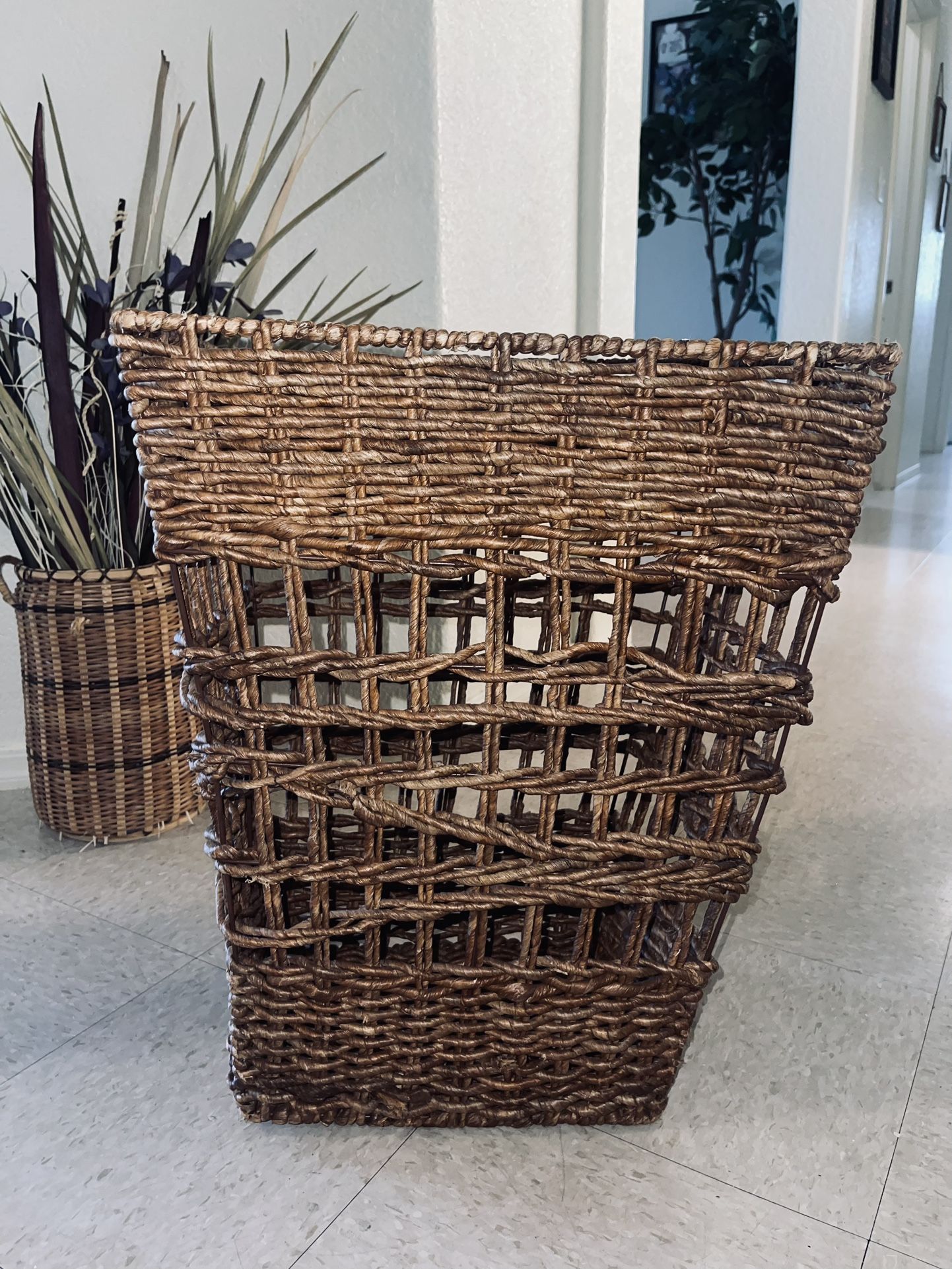 Wicker Laundry Basket