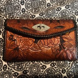 Vintage Tooled Leather Wallet