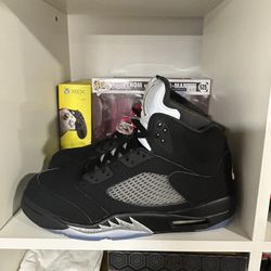 Air Jordans 5 Metallic Black