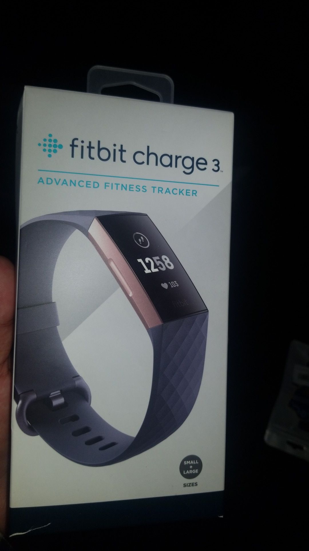 Fitbit Charge 3 Original package with charger and 4 wristbands