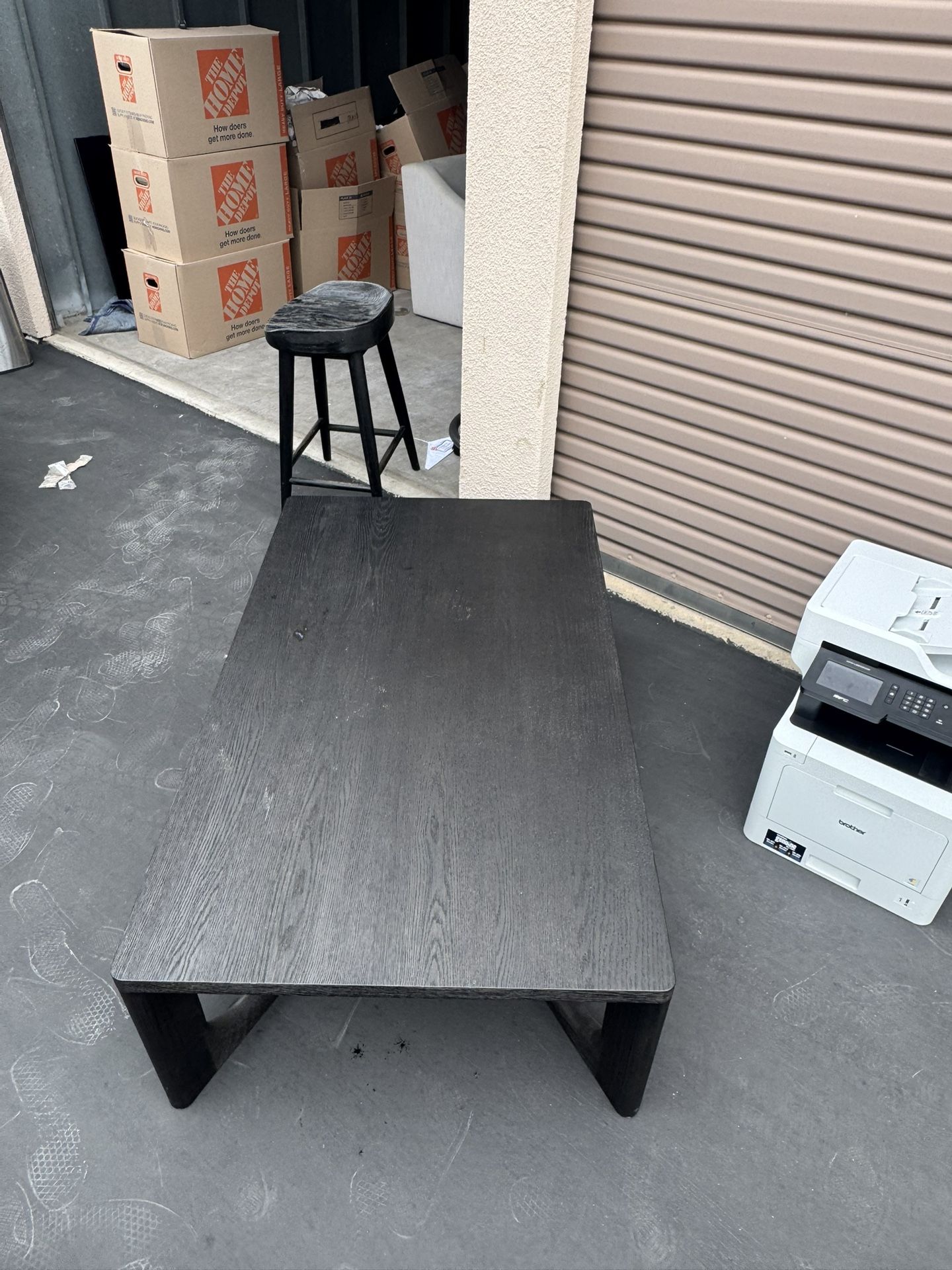 Restoration Hardware Black Coffe Table