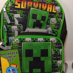 Minecraft Edition And Lunch Set .New