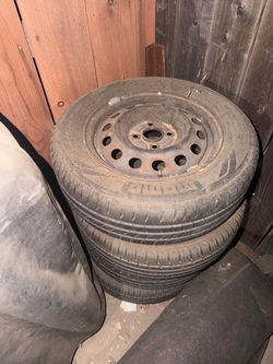 4x100 rims and tire 90%