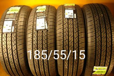 185/55/15 For Sale 4 New Tires We Service Motorcycle Tires