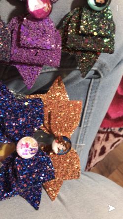Glitter Hair bows