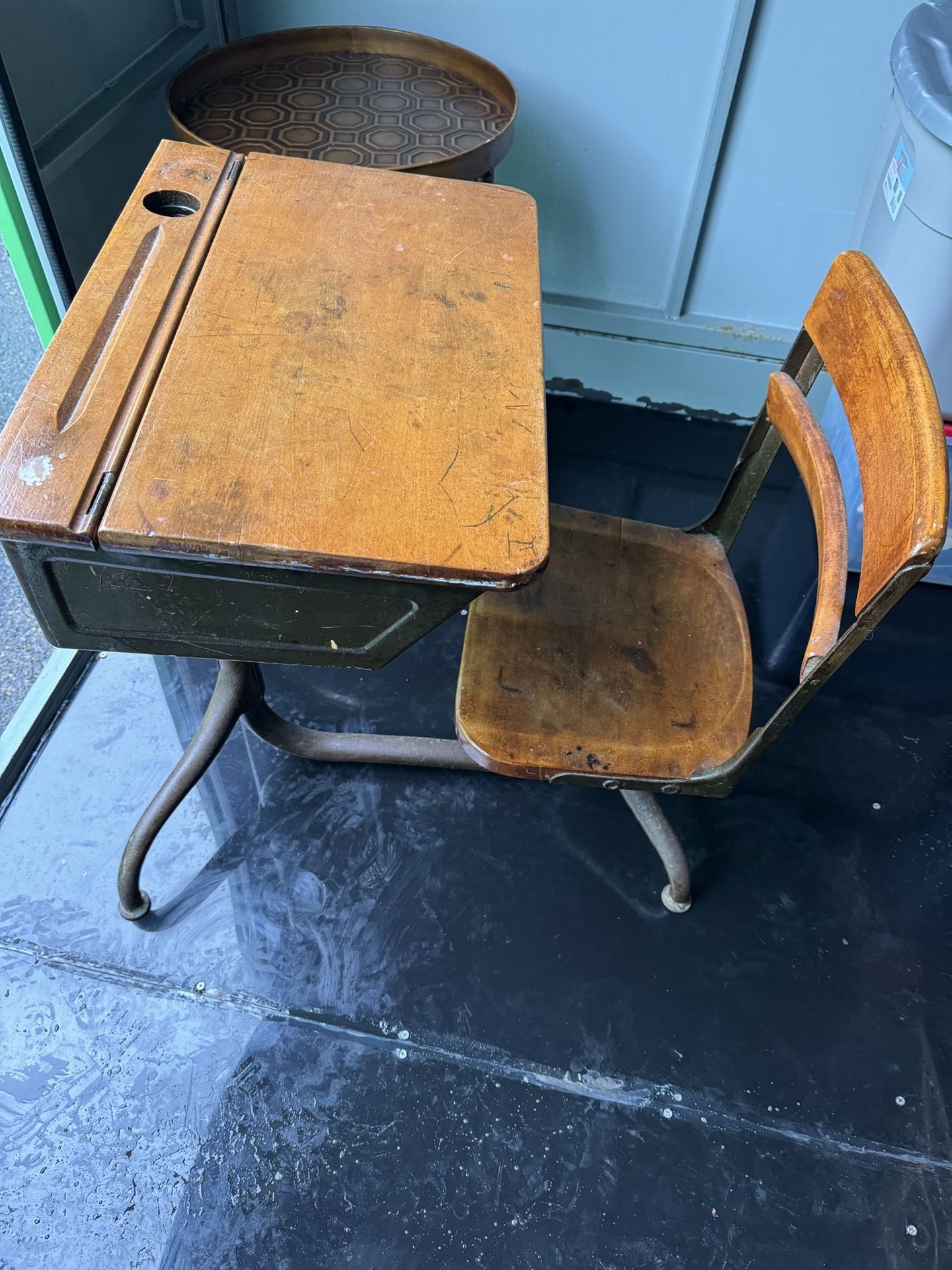 Antique School Desk Very Nice Piece