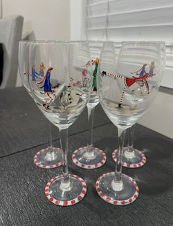 5 wine glasses