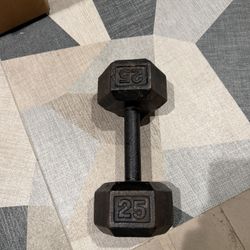 25 Lb Dumbbell