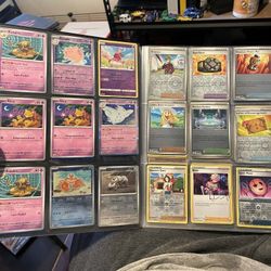 $3 to $5 per Card. So $4 x 260 cards & $100! Charizard folder. Is more $800! All Pokémon cards. Trade for PS5 SWITCH 2 or electric bike