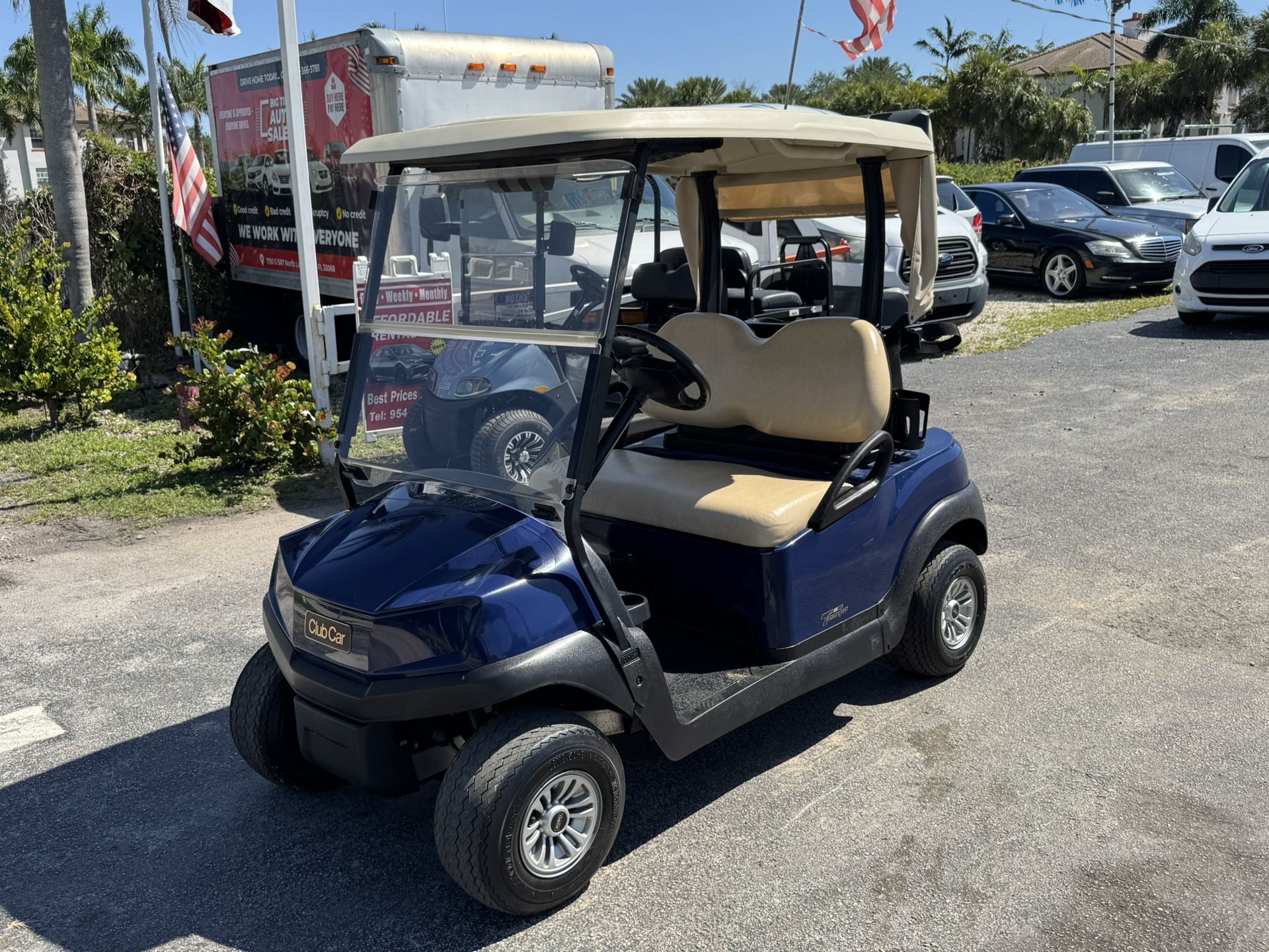 2022 Club Car Tempo Golf Cart 48 Volt Blue Like New