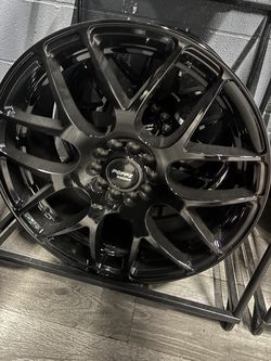 18x9 5x112 Poppi racing wheels