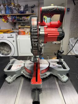Craftsman V20 7-1/4" Sliding Miter Saw + 4Ah Battery & Extra Blades