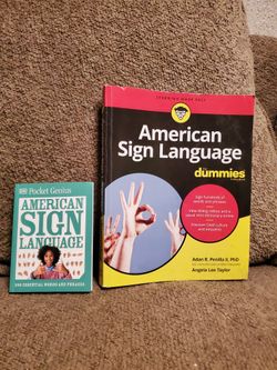 American Sign Language for Dummies & Pocket Genius American Sign Language Books Bundle