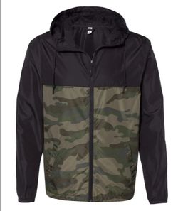 Black & Camo Independent Zip Up Jacket - 26 pieces