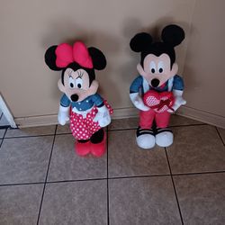Micky and Minnie Standing Dolls