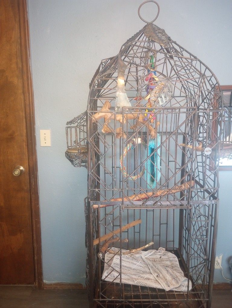 Handmade metal bird Cage