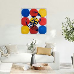 Original oil painting “The Snake” on stretched canvas 12” x 12”   