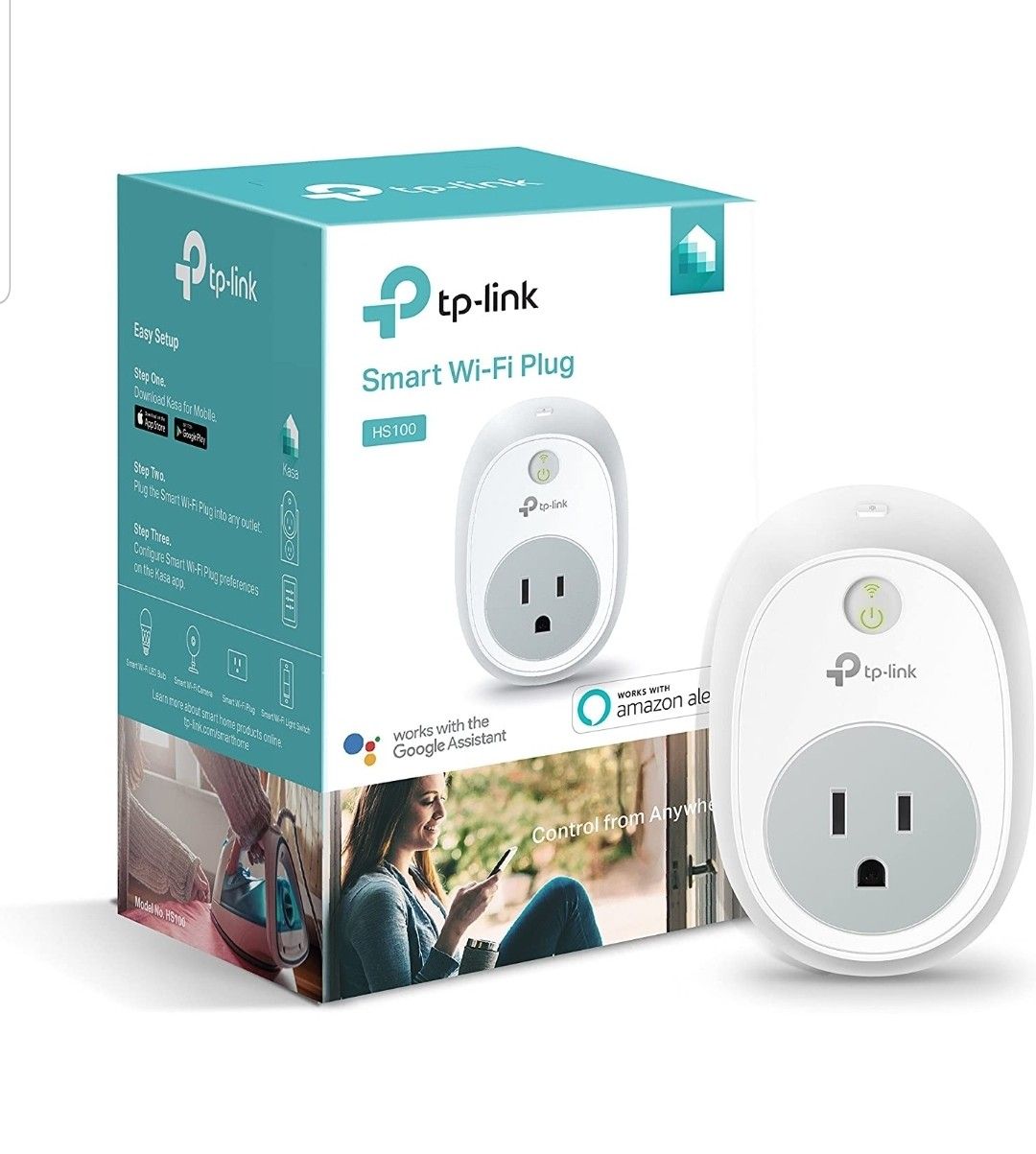 TP-Link Smart Plug, No Hub Required, Wi-Fi, Control your Devices from Anywhere