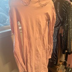 Mugler pink dress (used)