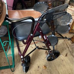 Walker With Seat
