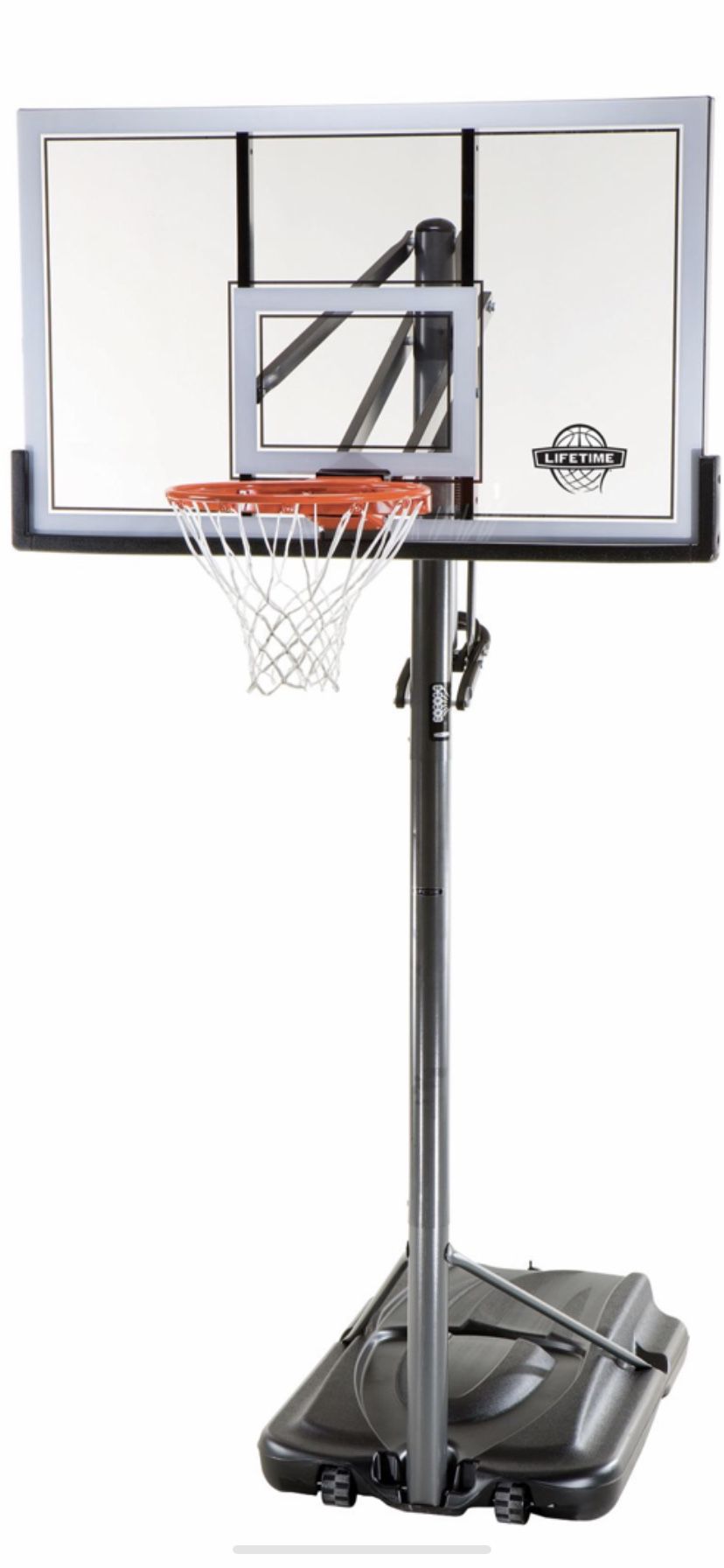 8 - 10 ft high basketball hoop. Fun for the entire family!