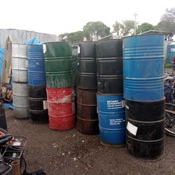 Free Steel 55 Gallon Barrels