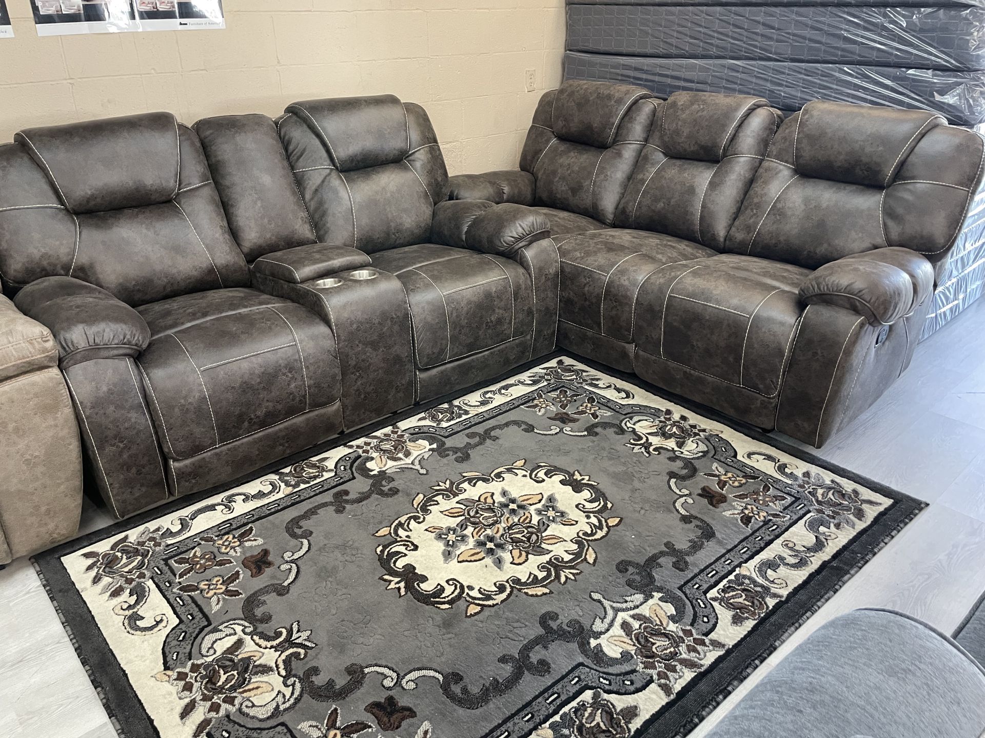 RECLINER SET SOFA LOVESEAT