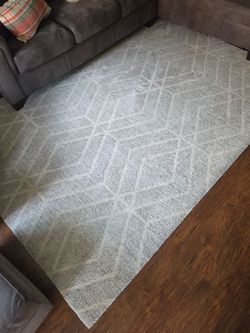 6' x 9' Area Rug Grey and Tan 9x6 6x9 Neutral Boho