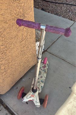 Kids 3-Wheel Kick Scooter Unicorn Print