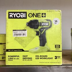 Ryobi 18V 1/4" Impact Driver (new)