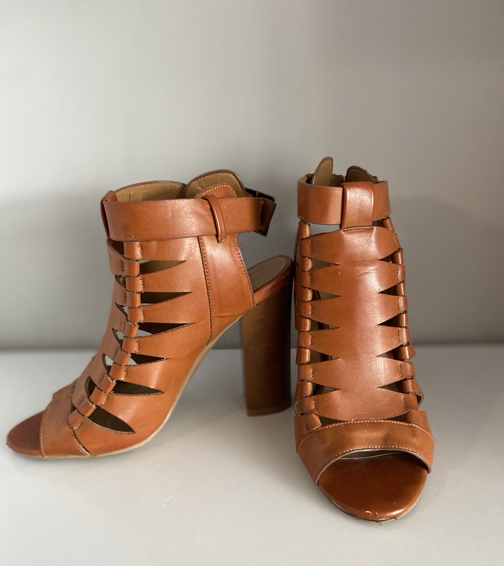 Open Toe Strappy Booties