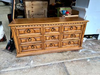 Solid wood dresser