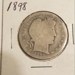 1898 Barber Head Half Dollar