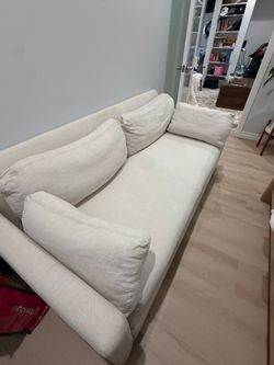RH cream sofa restoration hardware