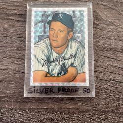 Mickey Mantle Autographed Baseball Card