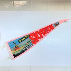 Vintage 26” Pennant - Grouse Mountain Skyride - Vancouver, BC