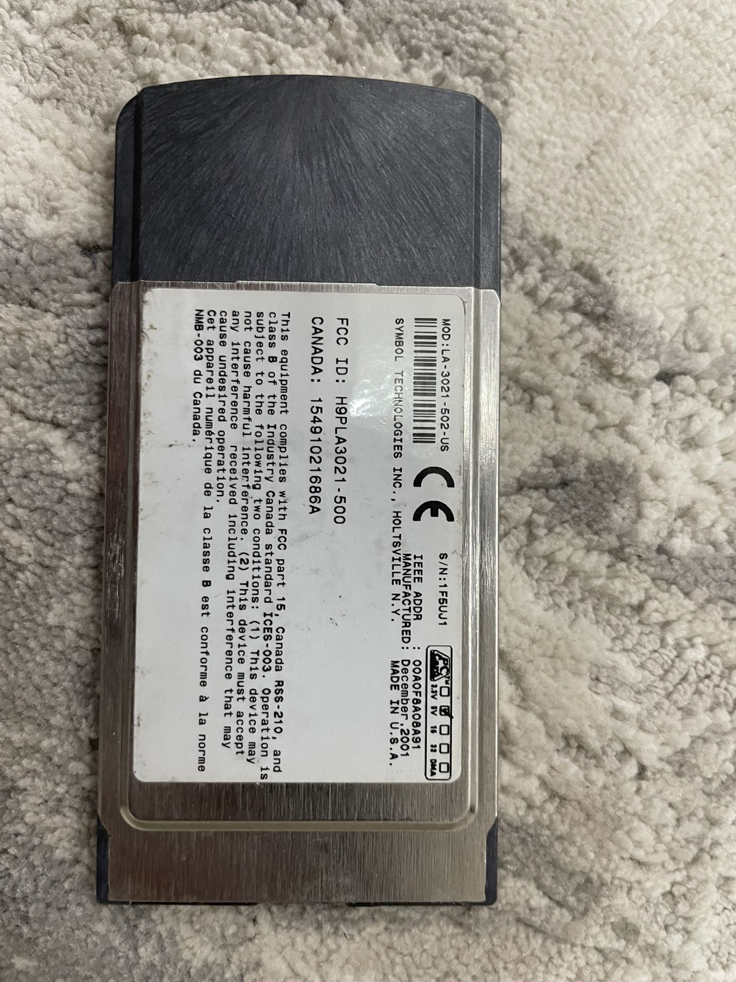 Spectrum 24. Wireless LAN Adapter.Symbol