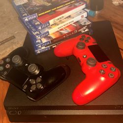 PS4 With 2Controllers & More