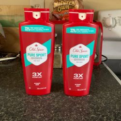 Old Spice “Pure Sport” Body Wash-2 Items!($13.94.+ Value)