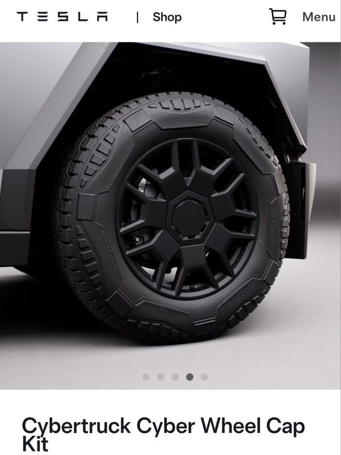 OEM Tesla Cybertruck Wheel Cap Kit