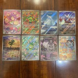 Pokemon Scarlet & Violet SV Illustration Full Art Holo Rare Lot of 8! NM/M! 🔥