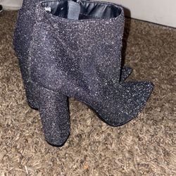Grey Sparkle Heels (8)