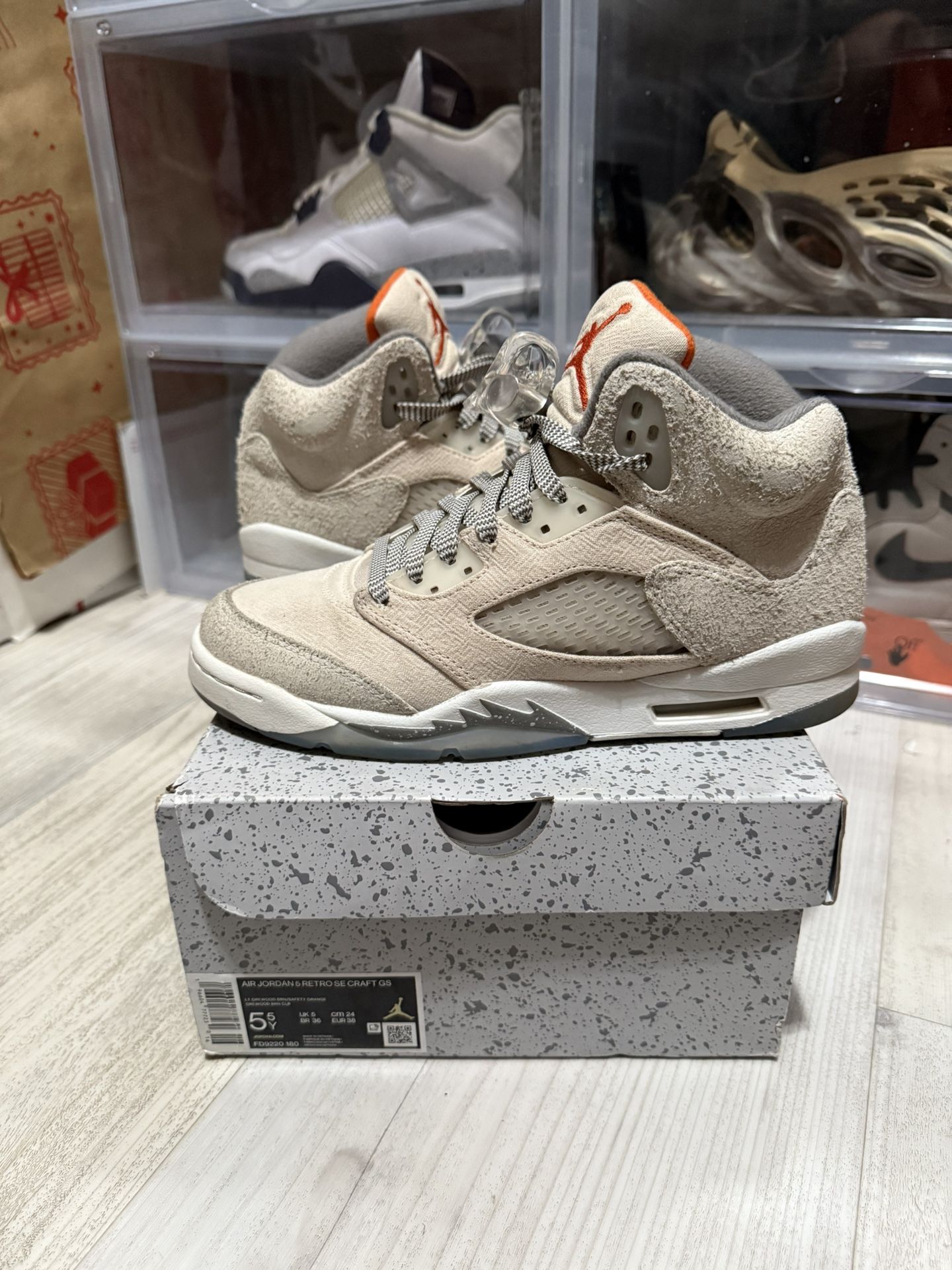 Air Jordan 5 Retro GS Craft Light Orewood Brown