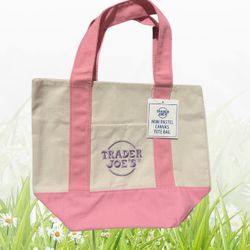 Trader Joe’s Spring Mini Tote PINK