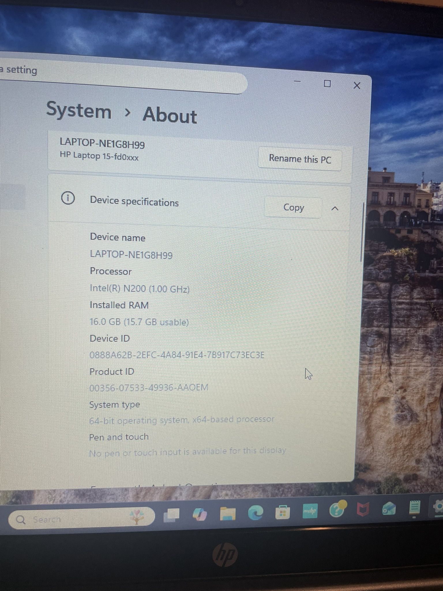 Windows 11 HP Laptop