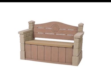 Step 2 bench and basketball pool hoop.